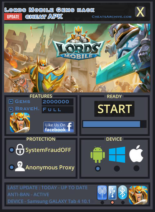 lords mobile hack not working